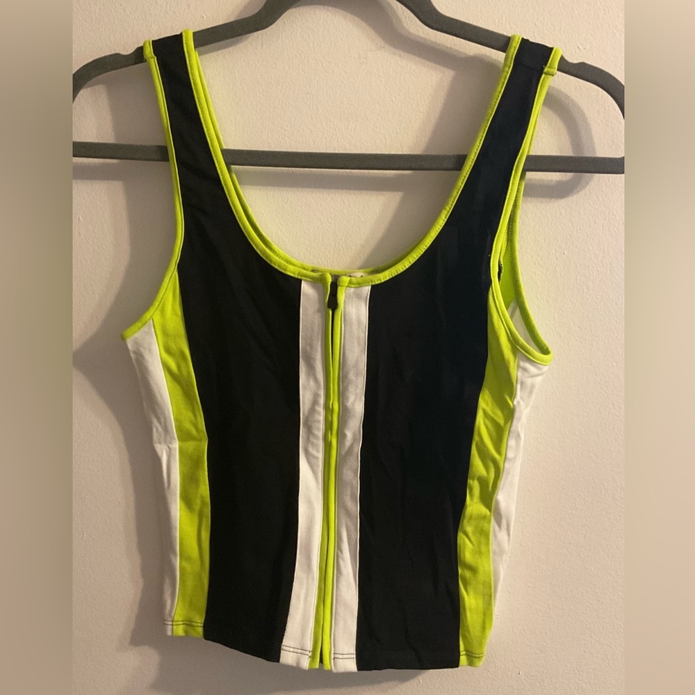 Express One Eleven Size Small Tank. Zip up front. New Without Tags